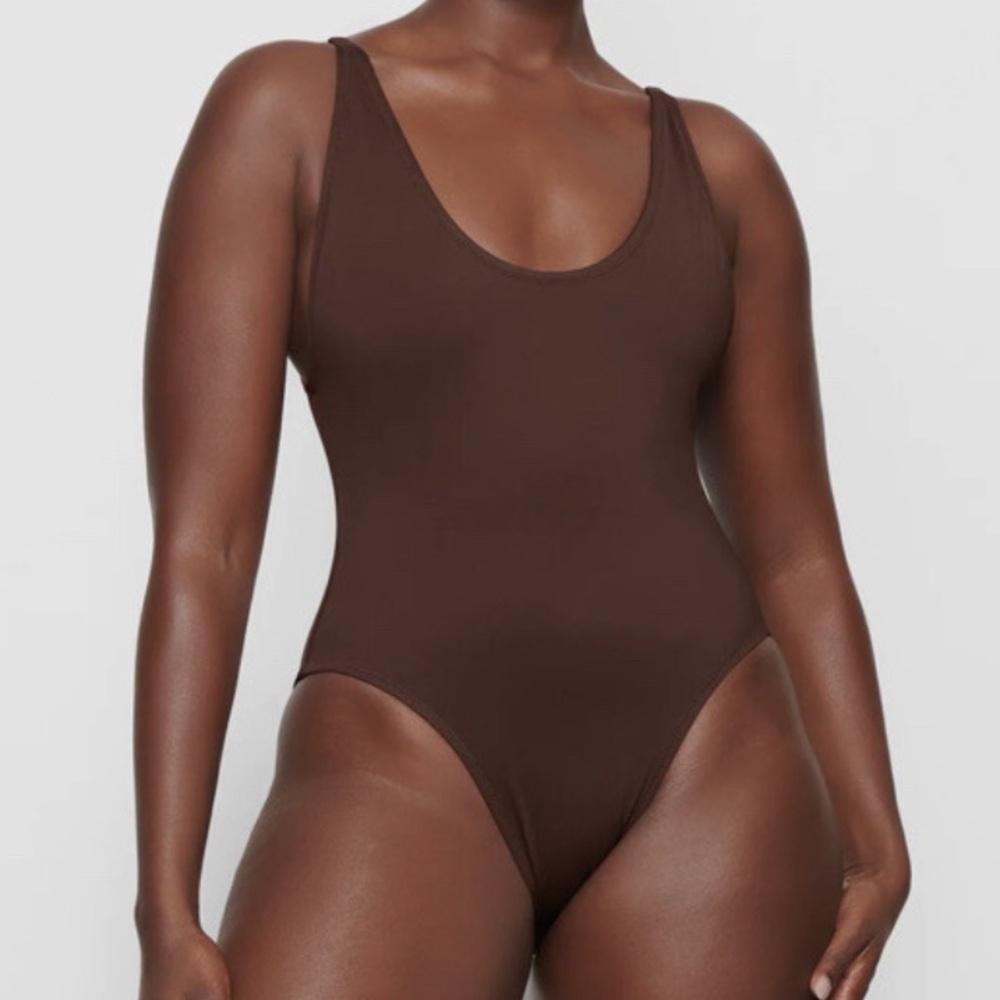 Skims Scoop Neck One-Piece Swimsuit